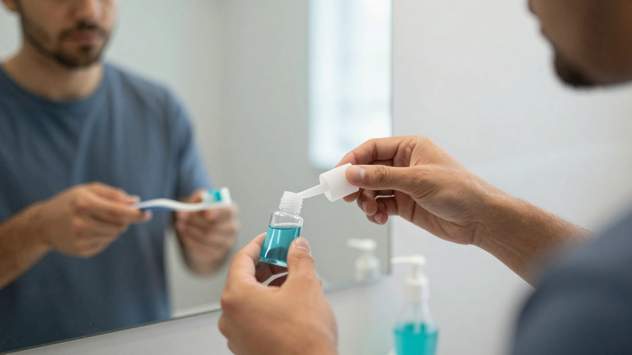 Dentální hygiena: Jak správně používat ústní vodu pro zdravé zuby a dásně