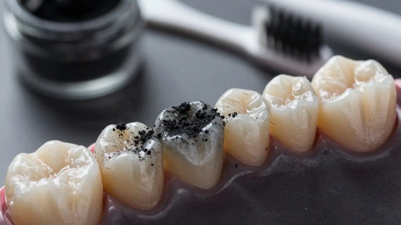 Jak vybělit zuby černým uhlím: skutečné rizika a bezpečnější alternativy