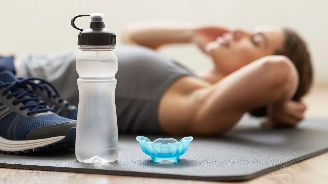 Individuální chránič zubů a hydratace jako prevence bolesti