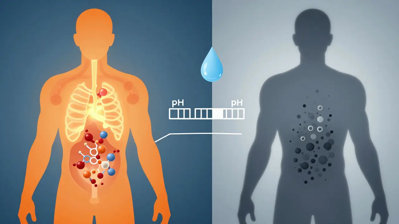 Abstraktní zobrazení metabolizmu a doby detekce nikotinu v těle